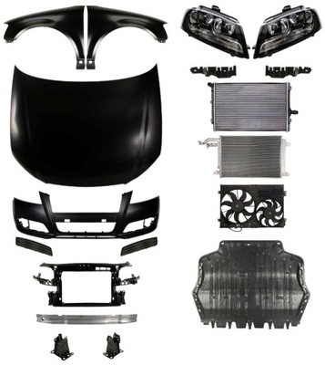 Audi a3 8p 08-12 бампер pas капот решётка радиатора фото №1