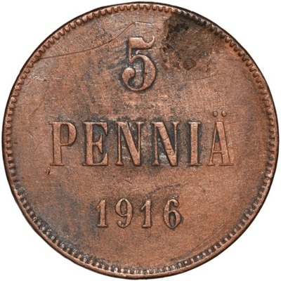 Finlandia 5 pennia 1916