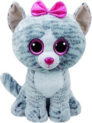 BEANIE BOOS KIKI - SZARY KOT 42CM, TY