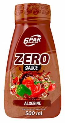 6PAK SAUCE ZERO KCAL 500ML SOS TYPU ALGIERSKIEGO - Bezkaloryczny, do grilla