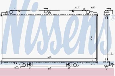 РАДИАТОР ДВИГАТЕЛЯ NISSAN