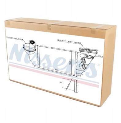 INTERCOOLER RADUADOR AIRE NISSENS DO AUDI A3 1.9 TDI  