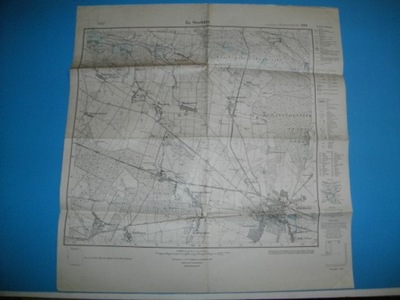Mapa Gr. Strehlitz. (Strzelce Opolskie) 1930 r