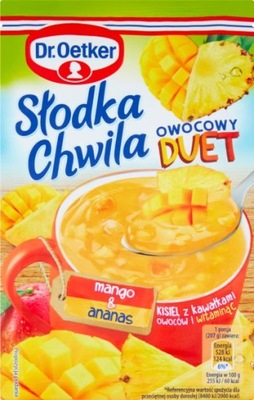 DR. OETKER DUET KISIEL Z KAWAŁKAMI OWOCÓW I WITAMI