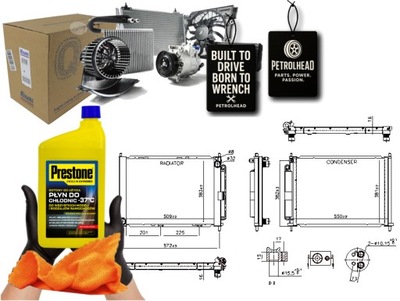 Конденсатор кондиціонера renault twingo ii wind 1.2 1.5 #petrolhead pro+ kit5 фото №1