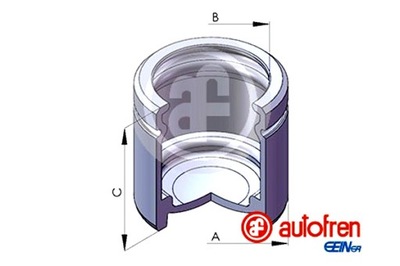 AUTOFREN SEINSA STŪMOKLIUKAS SUPORTAI STABDŽIŲ PRIEK. 57MM 56MM IVECO 