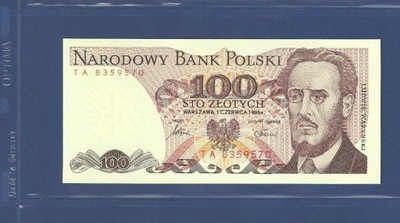 100 zł TA z 1986 r. Nr 8359570, St. 1