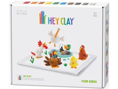 Masa plastyczna HEY CLAY Farm Birds HCL18009CEE