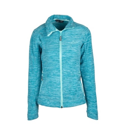 Ciepła bluza Polar Bergson ABADO Peacock Blue Zielona r. M/L