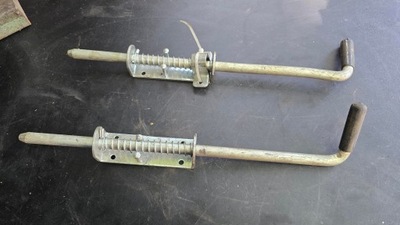 ZASUWA RYGIEL KLAMKA DO DRZWI BRAM SPRĘŻYNA SOLIDNA