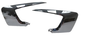 Mitsubishi asx 16- накладки накладки бампера перед верхній хром комплект фото №1