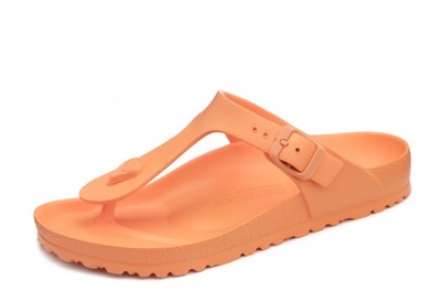 Birkenstock Gizeh pomarańczowe damskie klapki japonki na plażę basen 39