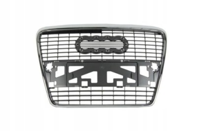 Audi a6 c6 2004-2008 решётка  средняя хром новая фото №1