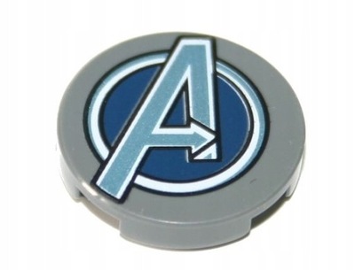 LEGO 2X2 Z NADRUKIEM ZNAK LOGO AVENGERS 14769pb259