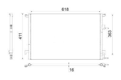 MAHLE КОНДЕНСАТОР КОНДИЦИОНЕРА CADILLAC BLS SAAB 9-3 1.9D 09.04- фото