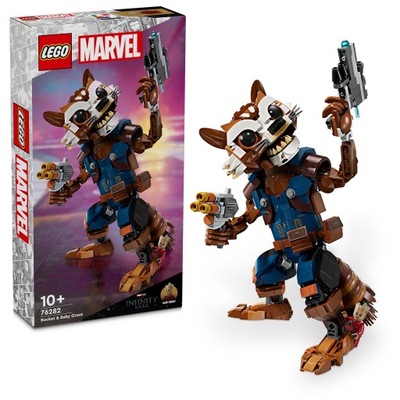 LEGO Marvel Figurka Rocketa i Małego Groota 76282 Zestaw 566 klocków