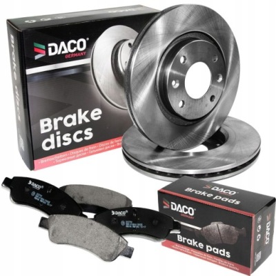 Тормозные диски x2 тормозные колодки daco do c2 c3 c5 c-elysee xsara фото №1