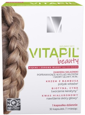 VITAPIL BEAUTY kwas hialuronowy cynk 30 kapsułek