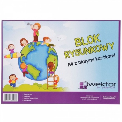 Blok rysunkowy A4 Wektor 54009