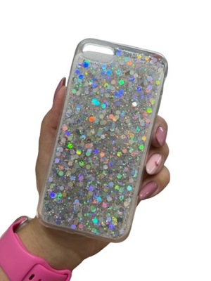 CASE ETUI CEKINY SREBRNE DO IPHONE 7 / 8 / SE 2020 / SE 2022