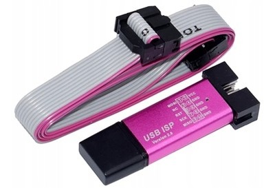 Programator USB ISP AVR ATMEL ISP w metalowej obudowie odczyt i zapis 10pin