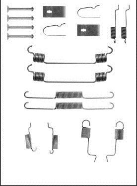 RESORTES DO ZAPATAS DE FRENADO MAZDA 323 89-  