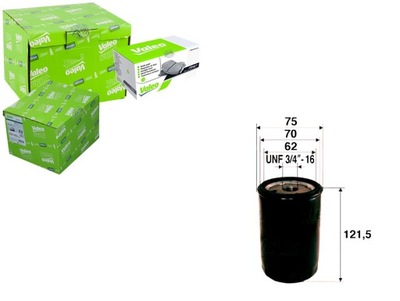 VALEO ФІЛЬТР МАСЛА 60553431 71736168 4720364