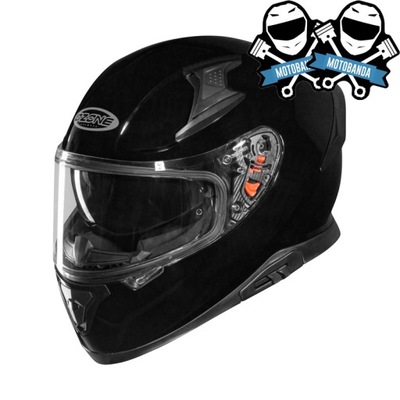 Kask motocyklowy z blendą Ozone Arrow Gloss Black