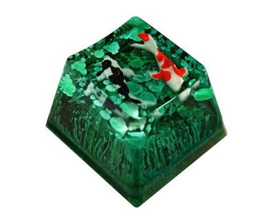 Rybki w Żywicy Resin Keycaps Customowe Keycapy Keycaps Koi Fish Custom ESC