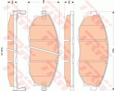 PADS HAMULC. CHEVROLET EPICA 06- FRONT  