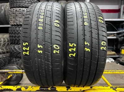 2X PADANGOS VASARINĖS 225/35R20 90Y RSC PIRELLI P ZERO RUN FLAT 5MM 2014R COLIAI 