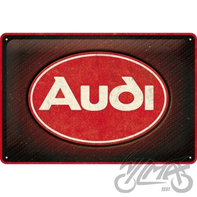 PLACA PLAKAT 20X30 AUDI RED SHINE22326  