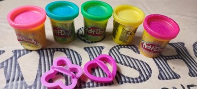 Błyszcząca ciastolina Hasbro Play-Doh 5 szt. OPIS!