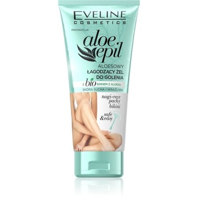Eveline, Aloe Epil łagodzący aloesowy żel do golenia nogi ręce bikini pachy