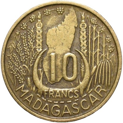 Madagaskar 10 franków 1953
