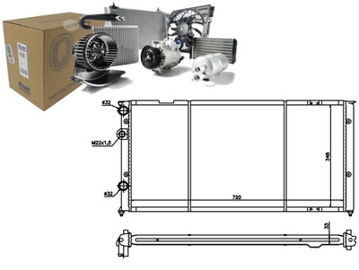 РАДИАТОР ДВИГАТЕЛЯ NISSENS 311194 VWA2103 VW2103 20