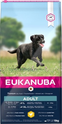 Eukanuba Adult Large Breeds Chicken Kurczak 15 kg