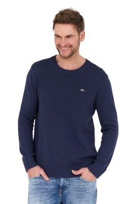 TOMMY JEANS Granatowy sweter XXL