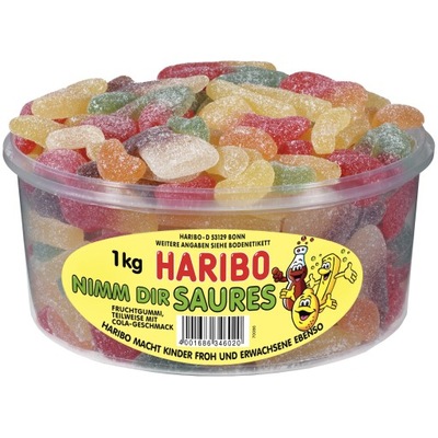 Haribo Żelki Dir Saures 1 kg z Niemiec