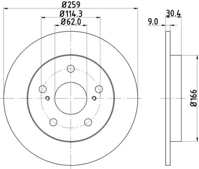 HELLA ДИСК ГАЛЬМІВНИЙ 8DD 355 118-981