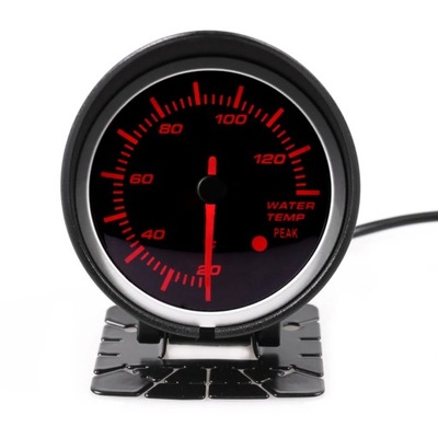 HD 60MM GAUGE WHITE RED LIGHT BOOST GAUGES VOLT WATER OIL TEMPERATURA OIL P~83504  