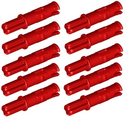 LEGO Technic Pin Czerwony (11214/6209519) 10 szt