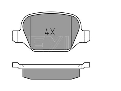 КОЛОДКИ ТОРМОЗНЫЕ MEYLE ЗАД ALFA 147 LANCIA LYBRA