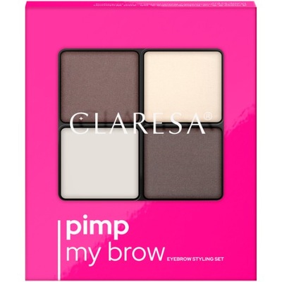 CLARESA Pimp My Brow Zestaw CIENIE do brwi 02