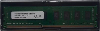 PAMIĘĆ RAM 8GB 1600MHZ DIMM DDR3L P3CL-12800