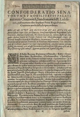 1616 Statuta y Przywileie Walnych Seymiech Koronn.