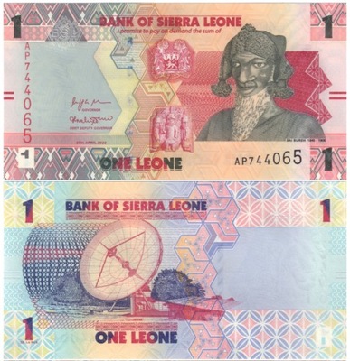 SIERRA LEONE 1 LEONE 2022 P-W34 UNC