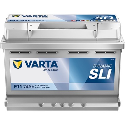 Акумулятор varta blue dynamic e11 12v 74ah 680a p+ фото №1