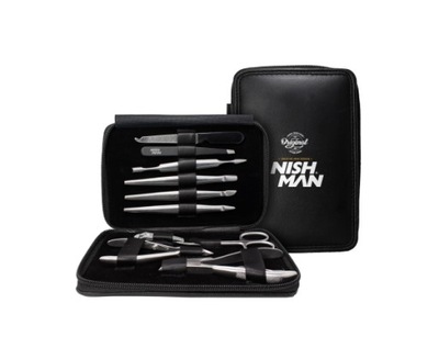 NISHMAN zestaw do paznokci manicure set silver