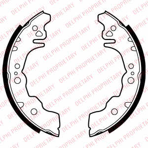 BRAKE SHOES BRAKE DELPHI LS2023  